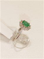 Anello Vidali Gioielli Donna Anello Smeraldo in Oro bianco Smeraldo 0.80 Ct AA0414 - AA0414